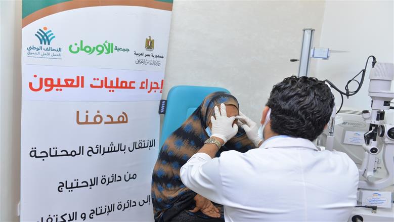عضو بالتحالف الوطني ينفذ 16 عملية جراحية للعيون بالمجان للأسر الأولى بالرعاية في المنيا