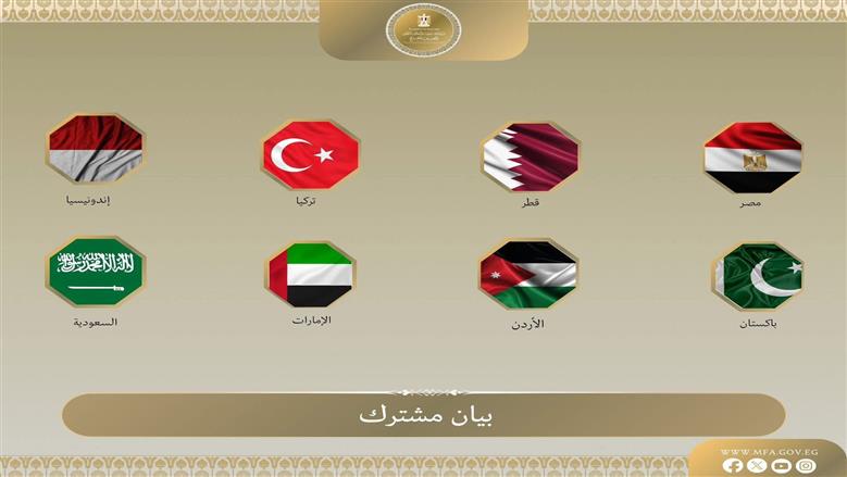 مصر و7 دول عربية وإسلامية تدين سياسات إسرائيل الاستيطانية في الأراضي الفلسطينية