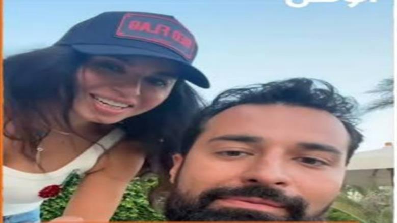 «أنا كنت فاكرة الكاميرا مقفولة».. وصلة هزار بين نسرين أمين وأحمد حاتم بسبب فرحه