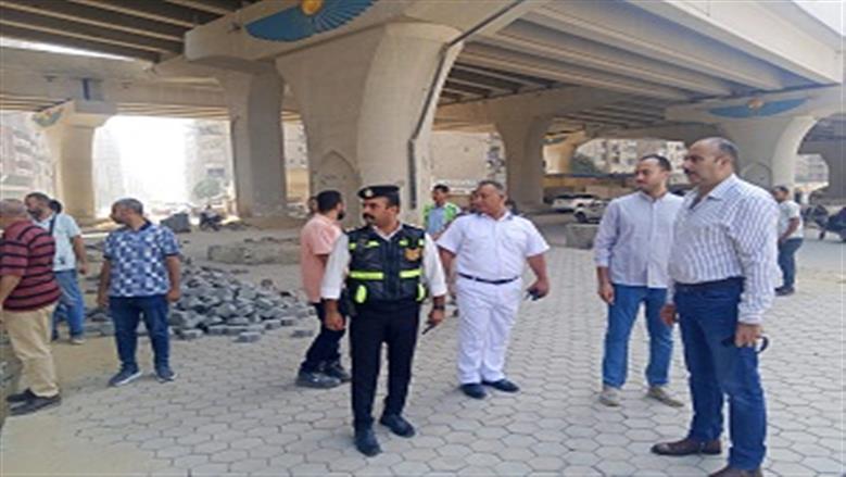 تطوير منطقة محور عمرو بن العاص والطريق الدائري بالجيزة لتحسين الحركة المرورية