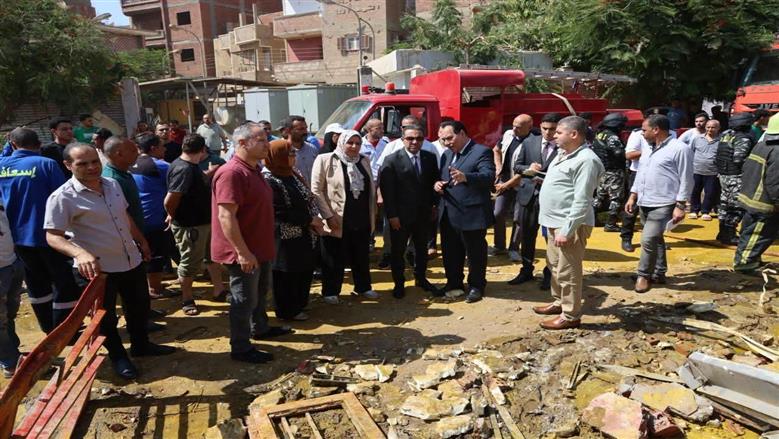 مصرع وإصابة 7 أشخاص في حريق مخزن مواد طلاء بالمنوفية