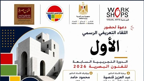 الفنون التشكيلية ينظم اللقاء التعريفي للدورة التجريبية السابعة للفنون البصرية غدا