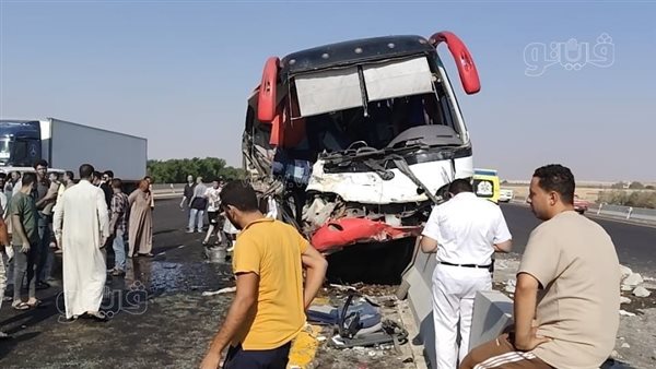 قرارات عاجلة للنيابة في حادث أتوبيس رحلات بالطريق الإقليمي