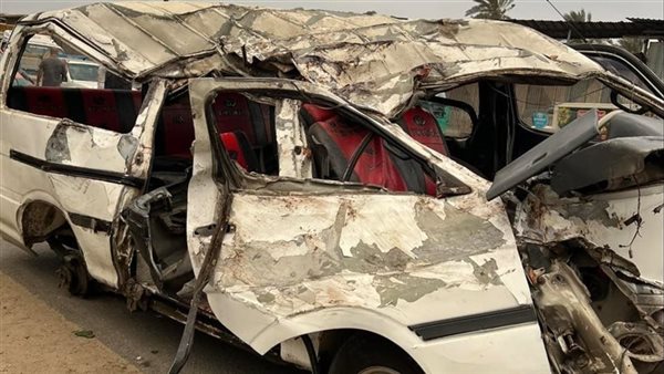 استقرار الحالة الصحية للعمال المصابين في انقلاب ميكروباص على الصحراوي الغربي بالفيوم