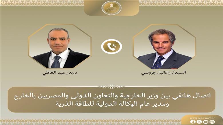 وزير الخارجية ومدير الوكالة الدولية للطاقة الذرية يستعرضان تطورات الأوضاع الإقليمية
