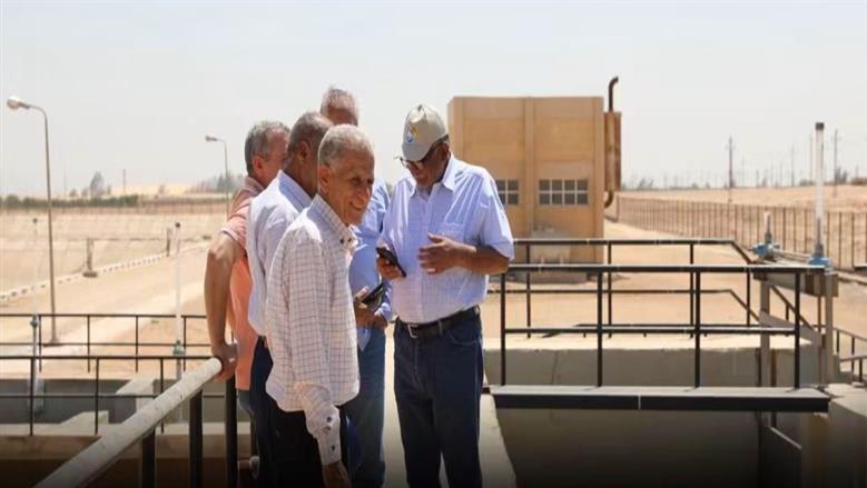 بدء تجارب تشغيل مشروع الصرف الصحي بالظهير الصحراوي في المنيا