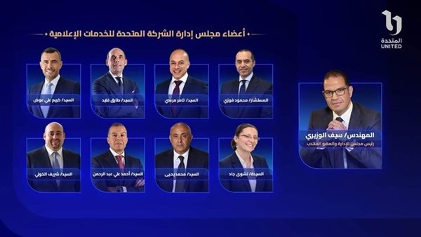نعمل معًا من أجل إعلام وطني قوي، الوطنية للإعلام تهنئ مجلس إدارة الشركة المتحدة الجديد