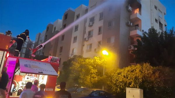 بسبب ماس كهربائي، اندلاع حريق داخل شقة في خاتم المرسلين بالطالبية
