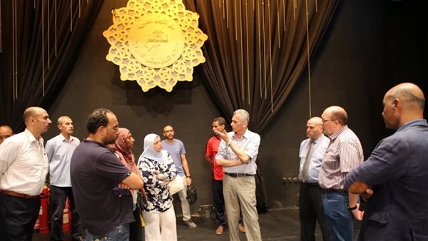 رئيس الأوبرا يتفقد مسرحي الجمهورية ومعهد الموسيقى ويتابع أعمال الصيانة ورفع الكفاءة (صور)
